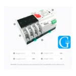 Chave Transferência Automática Tetrapolar 100a 230v 4 Polos - Imagem 4