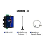Conversor Lora RS232 RS485 Com IO USR-LG207 Ponto A Ponto - Imagem 2