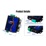 Conversor Lora RS232 RS485 Com IO USR-LG207 Ponto A Ponto - Imagem 5